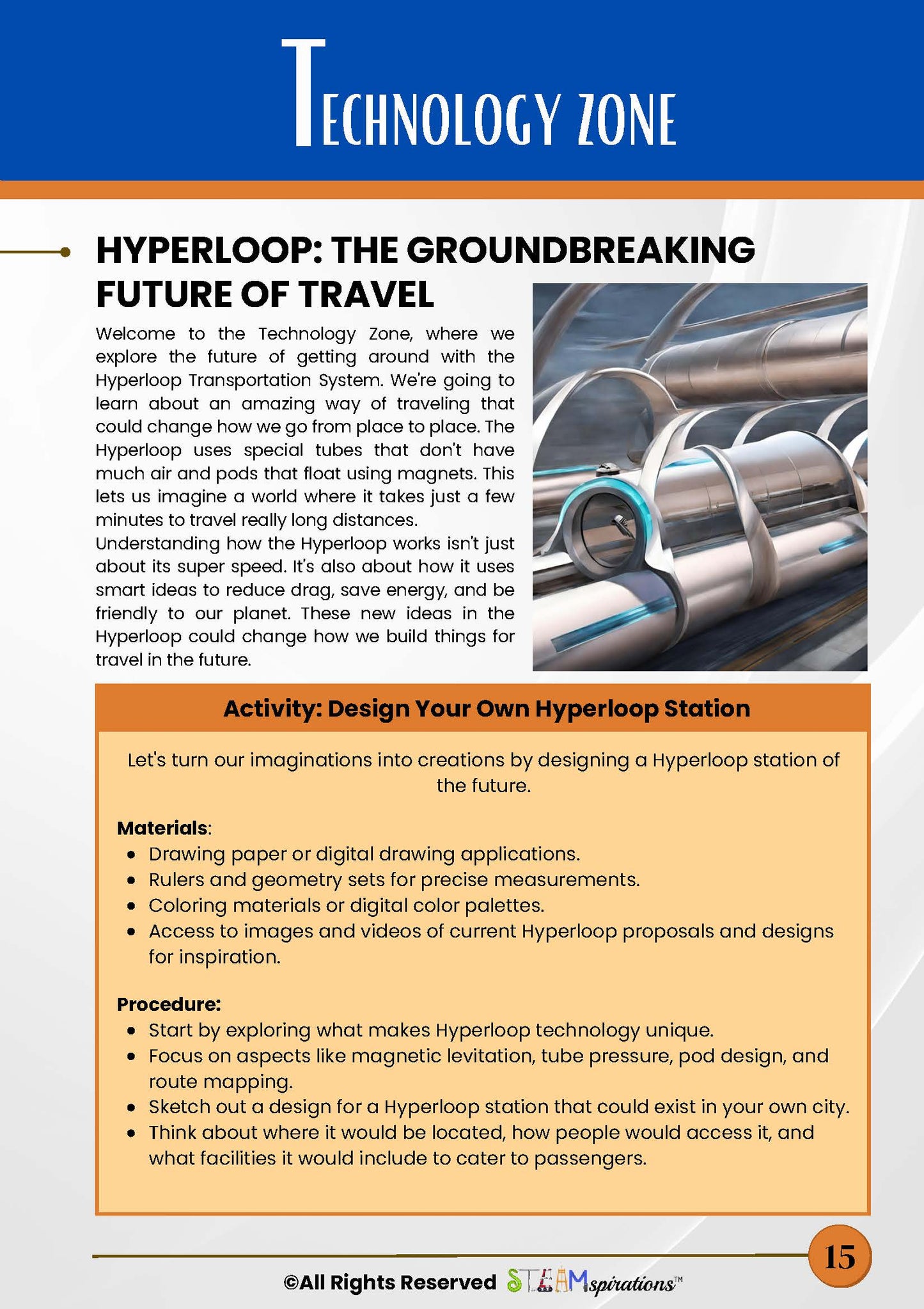 Hyperloop Discovery: Exploring the Future of Transportation for 4th Graders