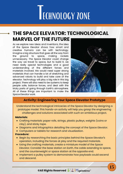 Space Elevator Adventure: An Exciting Journey for 4th Graders