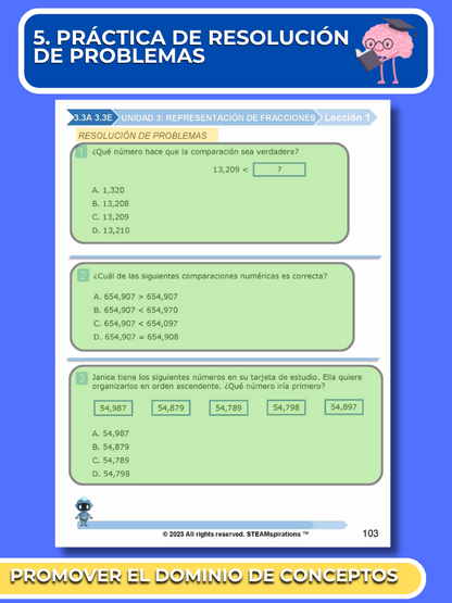 ¡Mathtástico! 3er Grado Unidad 3: Representación De Fracciones - Libro Electrónico