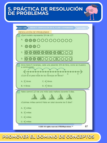 ¡Mathtástico! 5to Grado Unidad 9: GRÁFICOS EN EL PLANO DE COORDENADAS - Libro Electrónico