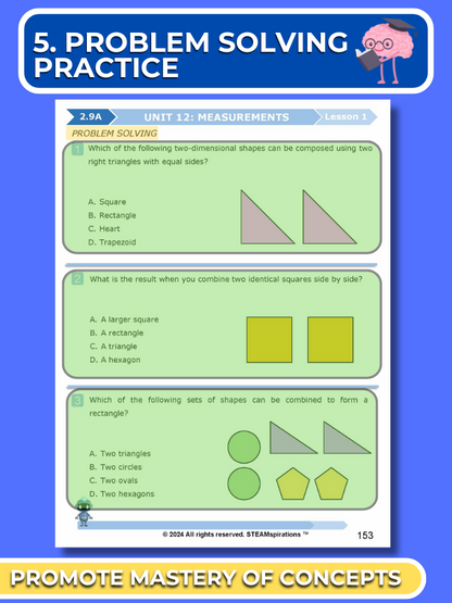 Mathtastico! 2nd Grade Math Bundle Unit 12 Measurements - E-Book