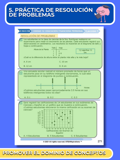 ¡Mathtástico! 5to Grado Unidad 12: EDUCACIÓN FINANCIERA PERSONAL - Libro Electrónico