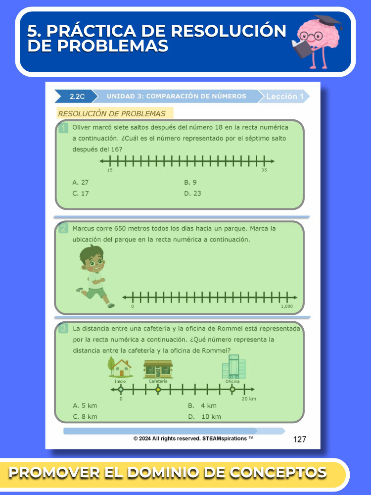 ¡Mathtástico! 2do Grado Unidad 3: Comparación De Números - Libro Electrónico