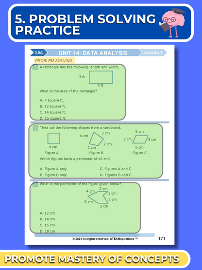 Mathtastico! 3rd Grade Math Bundle Unit 14 (Data Analysis) - E-Book