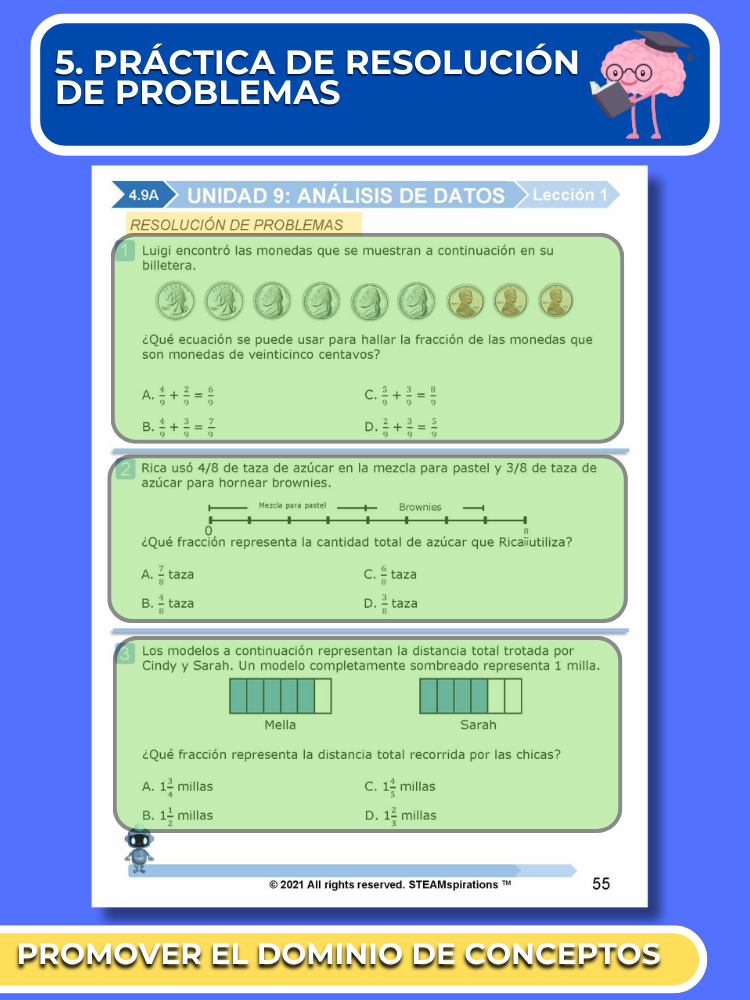 ¡Mathtástico! Paquete de Matemáticas de 4to Grado Unidad 9: ANÁLISIS DE DATOS - Libro Electrónico