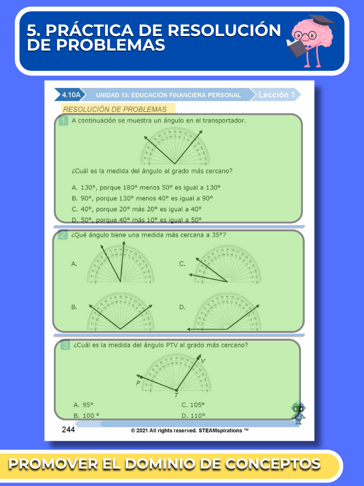 ¡Mathtástico! 4to Grado Unidad 13: EDUCACIÓN FINANCIERA PERSONAL - Libro Electrónico