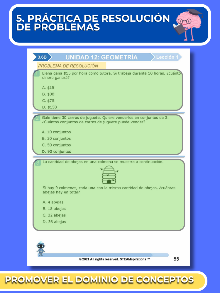 ¡Mathtástico! Paquete de Matemáticas de 3er Grado Unidad 12: Geometría - Libro Electrónico