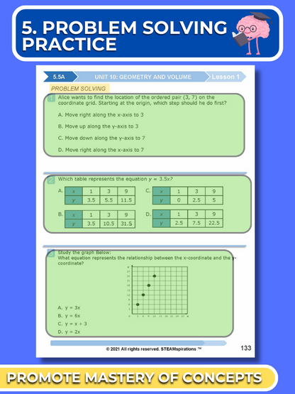 Mathtastico! 5th Grade Math Bundle Unit 10 GEOMETRY AND VOLUME - E-Book