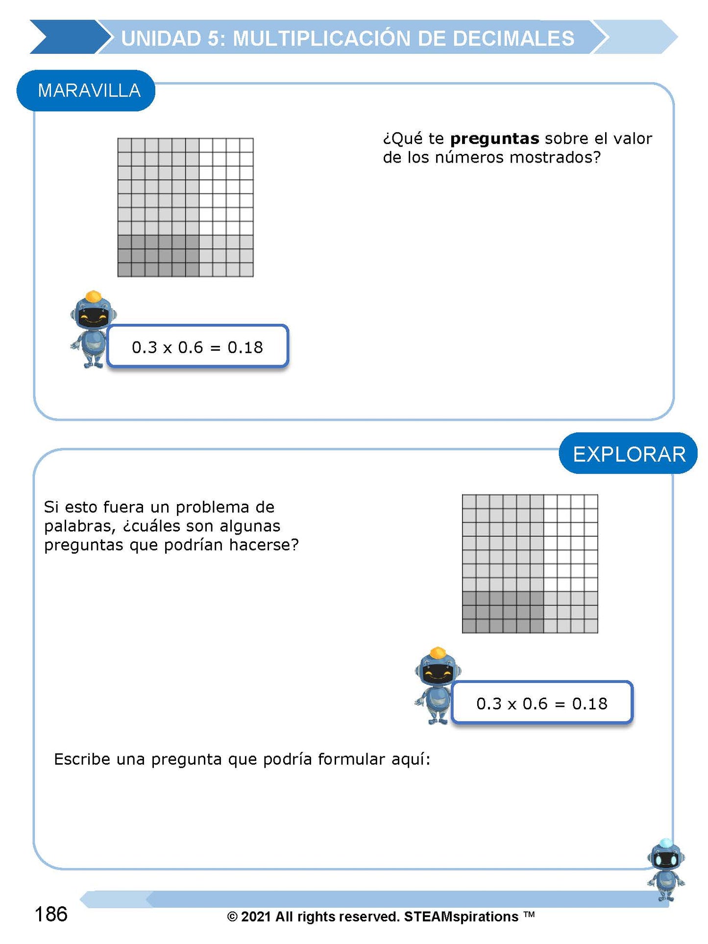 ¡Mathtástico! 5to Grado Unidad 5: MULTIPLICANDO DECIMALES - Libro Electrónico