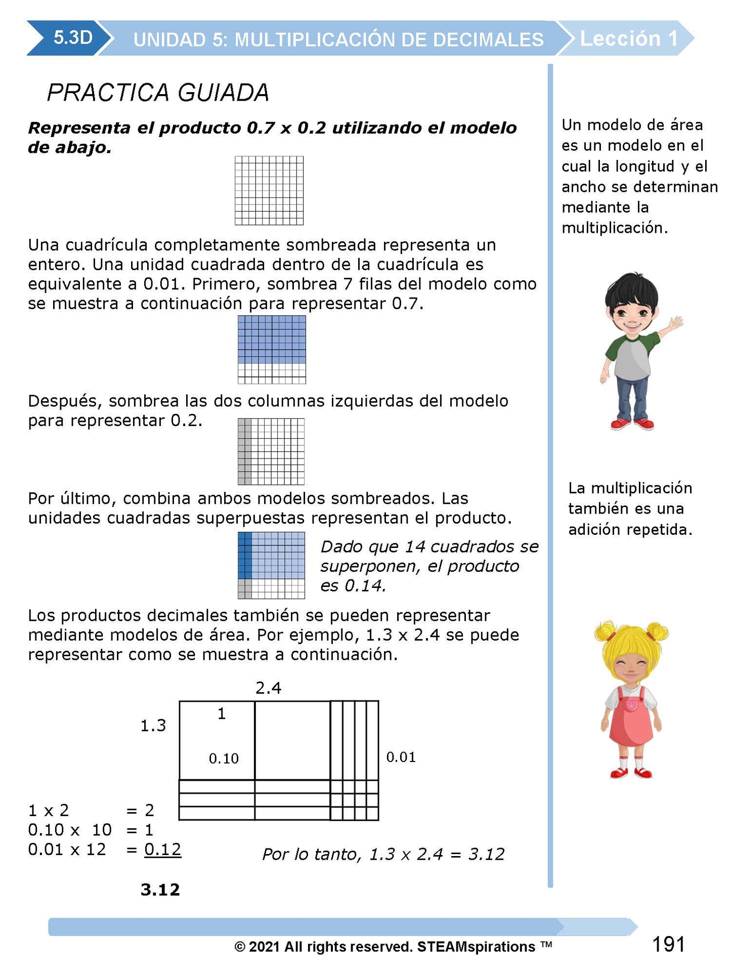 ¡Mathtástico! 5to Grado Unidad 5: MULTIPLICANDO DECIMALES - Libro Electrónico