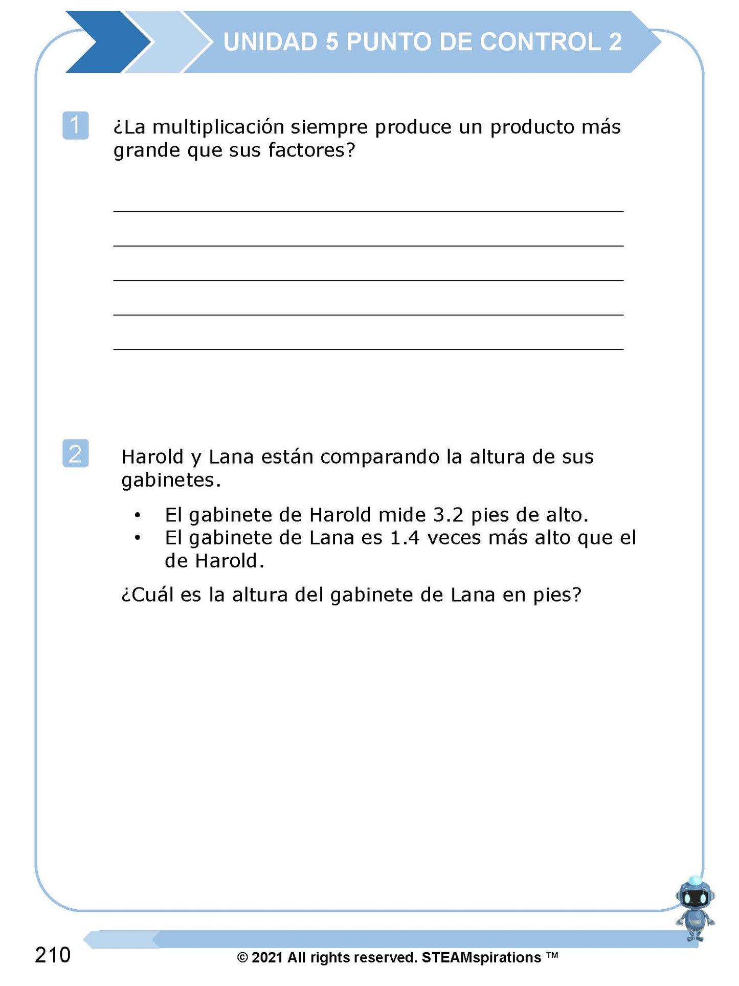 ¡Mathtástico! 5to Grado Unidad 5: MULTIPLICANDO DECIMALES - Libro Electrónico