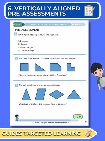 Mathtastico! 5th Grade Math Bundle Unit 10 GEOMETRY AND VOLUME - E-Book