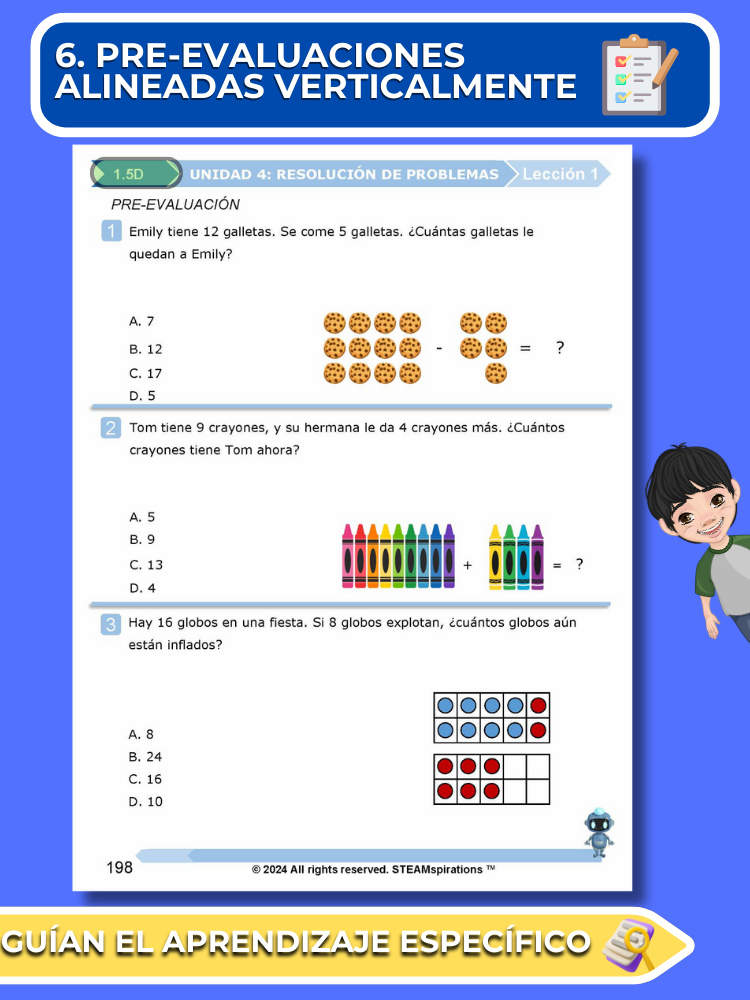 ¡Mathtástico! 2do Grado Unidad 5: Resolución De Problemas - Libro Electrónico