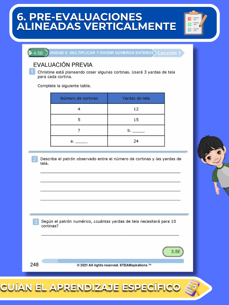 ¡Mathtástico! 4to Grado Unidad 6: MULTIPLICAR Y DIVIDIR NÚMEROS ENTEROS - Libro Electrónico