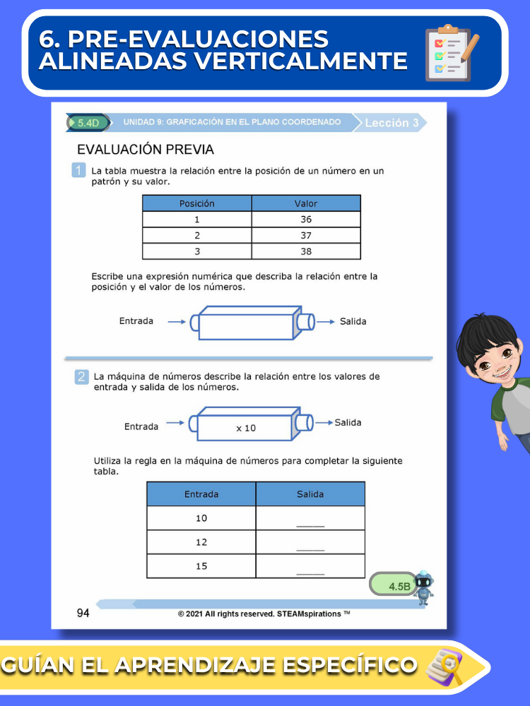 ¡Mathtástico! 5to Grado Unidad 9: GRÁFICOS EN EL PLANO DE COORDENADAS - Libro Electrónico