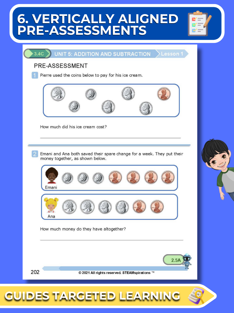 Mathtastico! 3rd Grade Math Bundle Unit 5 Addition and Subtraction - E-Book