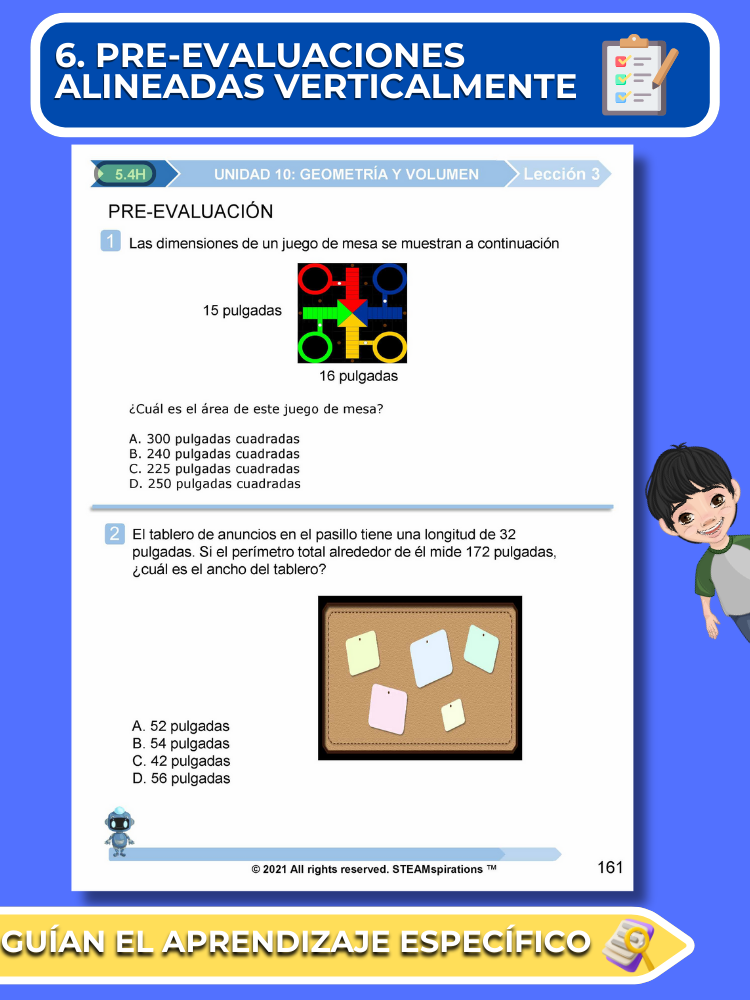 ¡Mathtástico! 5to Grado Unidad 10: GEOMETRÍA Y VOLUMEN - Libro Electrónico