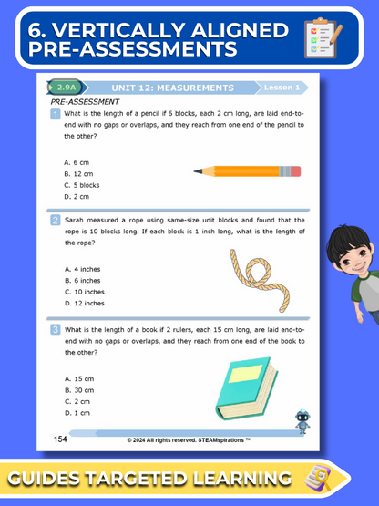 Mathtastico! 2nd Grade Math Bundle Unit 13 Exploring Area with Square Units - E-Book