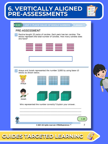 Mathtastico! 4th Grade Math Bundle Unit 1 Place Value of Whole Numbers - E-Book