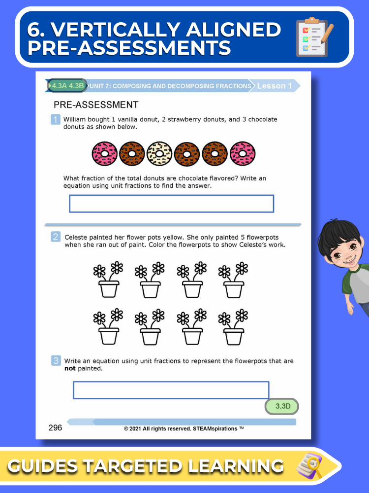 Mathtastico! 4th Grade Math Bundle Unit 8 Adding & Subtracting Fractions - E-Book