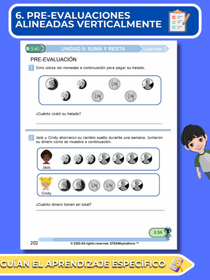 ¡Mathtástico! Paquete de Matemáticas de 3er Grado Unidad 5: Suma Y Resta - Libro Electrónico