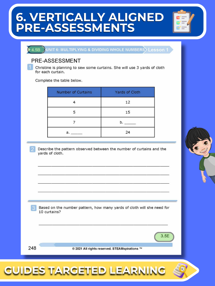 Mathtastico! 4th Grade Math Bundle Unit 6 Multiplying & Dividing Whole Numbers - E-Book