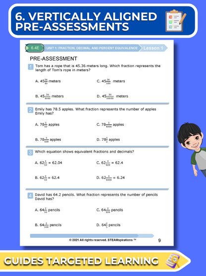 Mathtastico English/Spanish 6th Grade