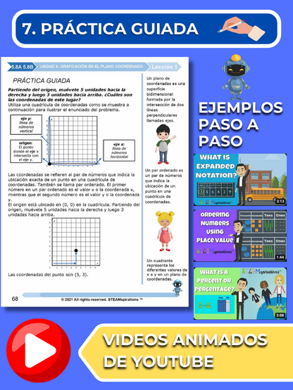 ¡Mathtástico! 5to Grado Unidad 9: GRÁFICOS EN EL PLANO DE COORDENADAS - Libro Electrónico