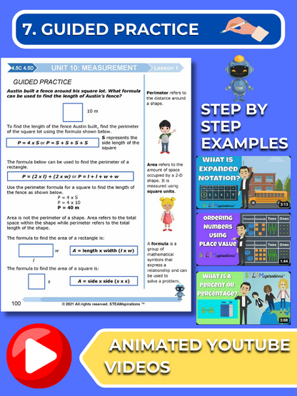 Mathtastico! 4th Grade Math Bundle Unit 10 Measurement - E-Book