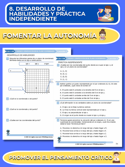 ¡Mathtástico! 5to Grado Unidad 9: GRÁFICOS EN EL PLANO DE COORDENADAS - Libro Electrónico