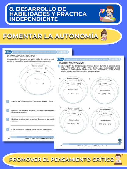 ¡Mathtástico! 6to Grado Unidad 3: Clasificación de Números y Comprender el Valor Absoluto - Libro Electrónico