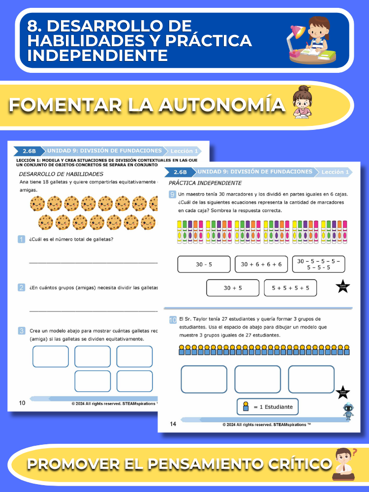 ¡Mathtástico! 2do Grado Unidad 9: División de Fundaciones - Libro Electrónico