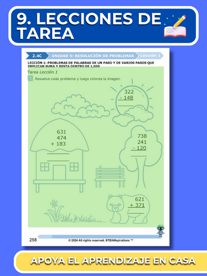 ¡Mathtástico! 2do Grado Unidad 5: Resolución De Problemas - Libro Electrónico