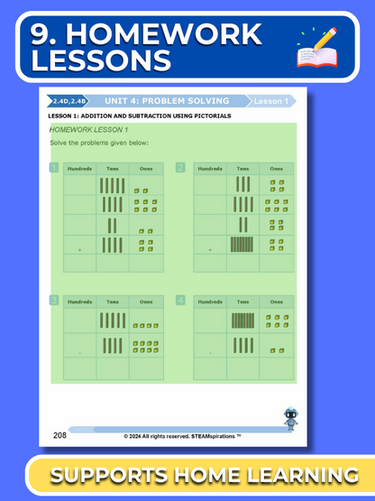 Mathtastico! 2nd Grade Math Bundle Unit 4 Problem Solving - E-Book