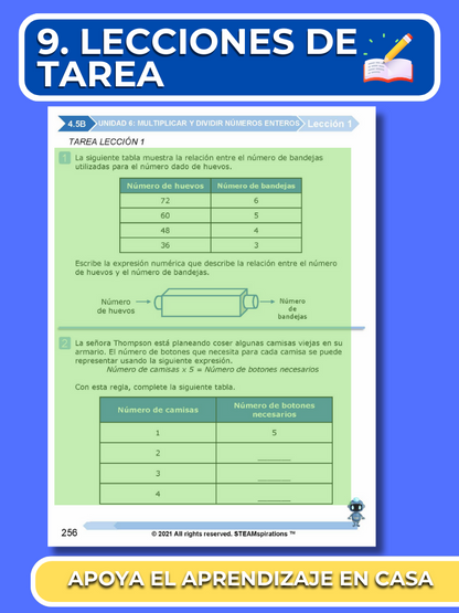 ¡Mathtástico! 4to Grado Unidad 6: MULTIPLICAR Y DIVIDIR NÚMEROS ENTEROS - Libro Electrónico