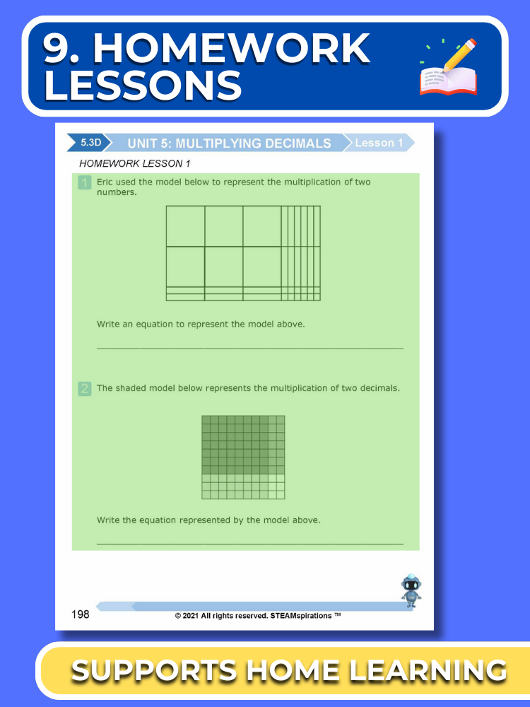 Mathtastico! 5th Grade Math Bundle Unit 5 Multiplying Decimals - E-Book