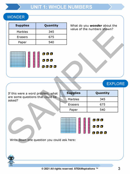 3rd Grade Units 1-5 E-Book