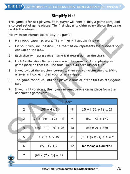 5th Grade Units 1-7 E-Book