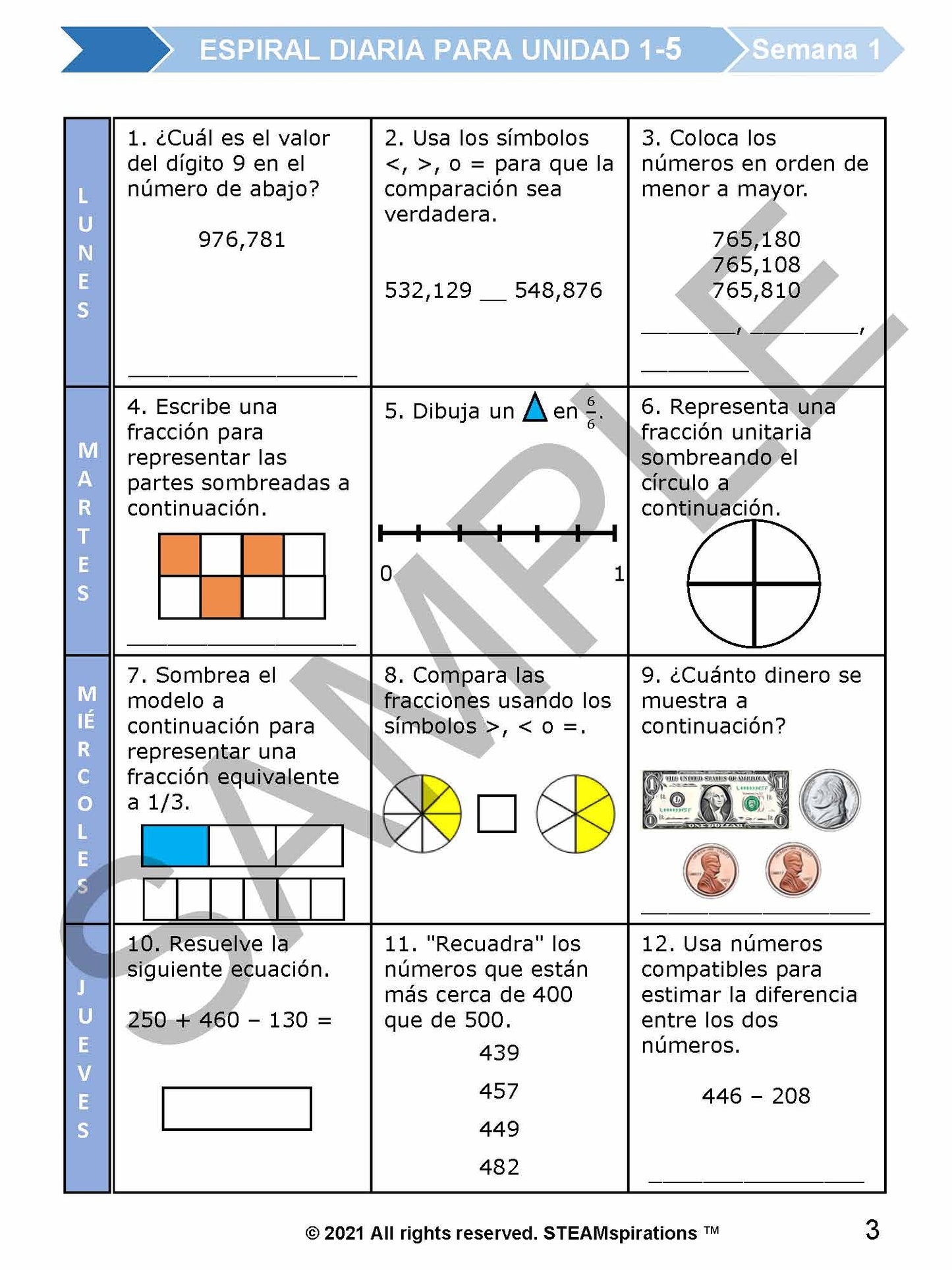 3er Grado Unidades 6-10 Libro Electrónico