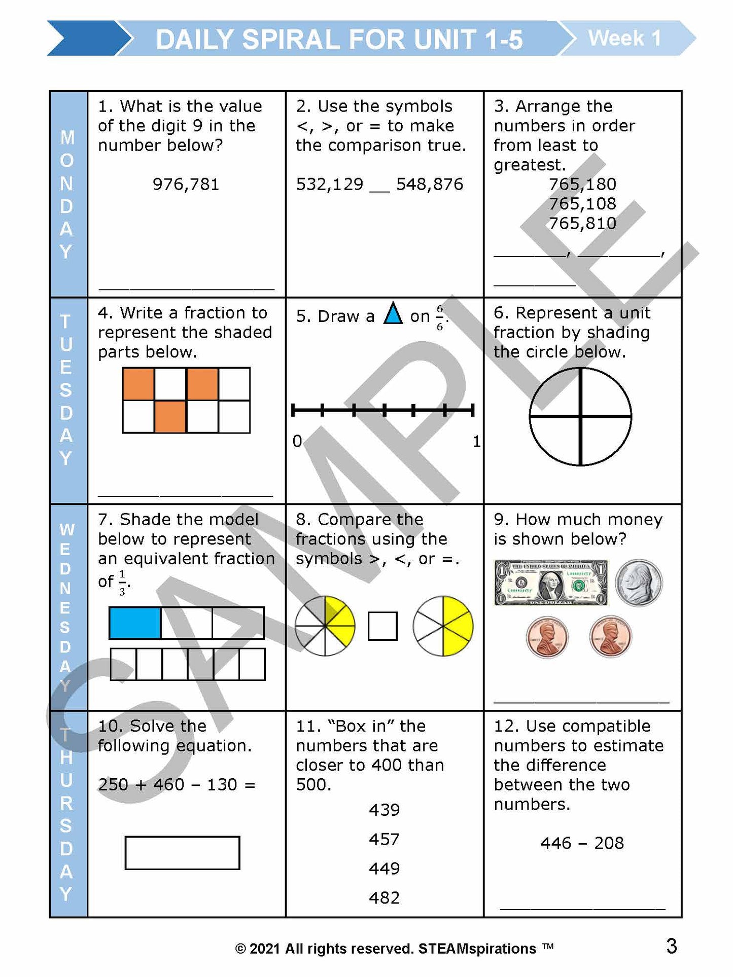 3rd Grade Units 6-10 E-Book