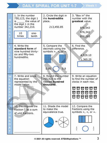 4th Grade: Units 8-13 E-Book