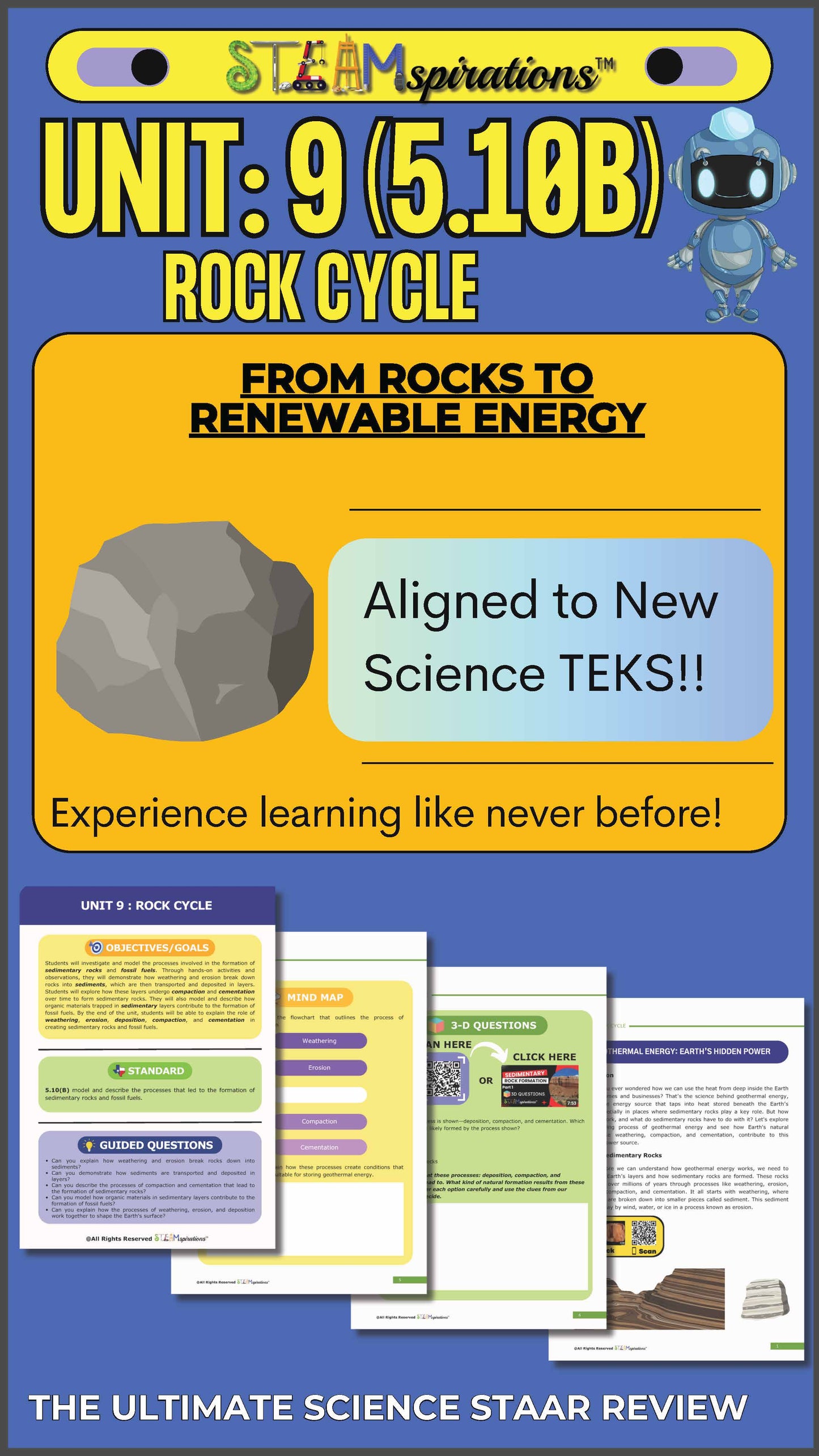 5th Grade Unit 9: Rock Cycle – STEAMspirations Level Up 2.0