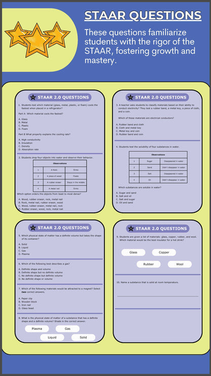 5th Grade Unit 1 – Properties of Matter – STEAMspirations Level Up 2.0